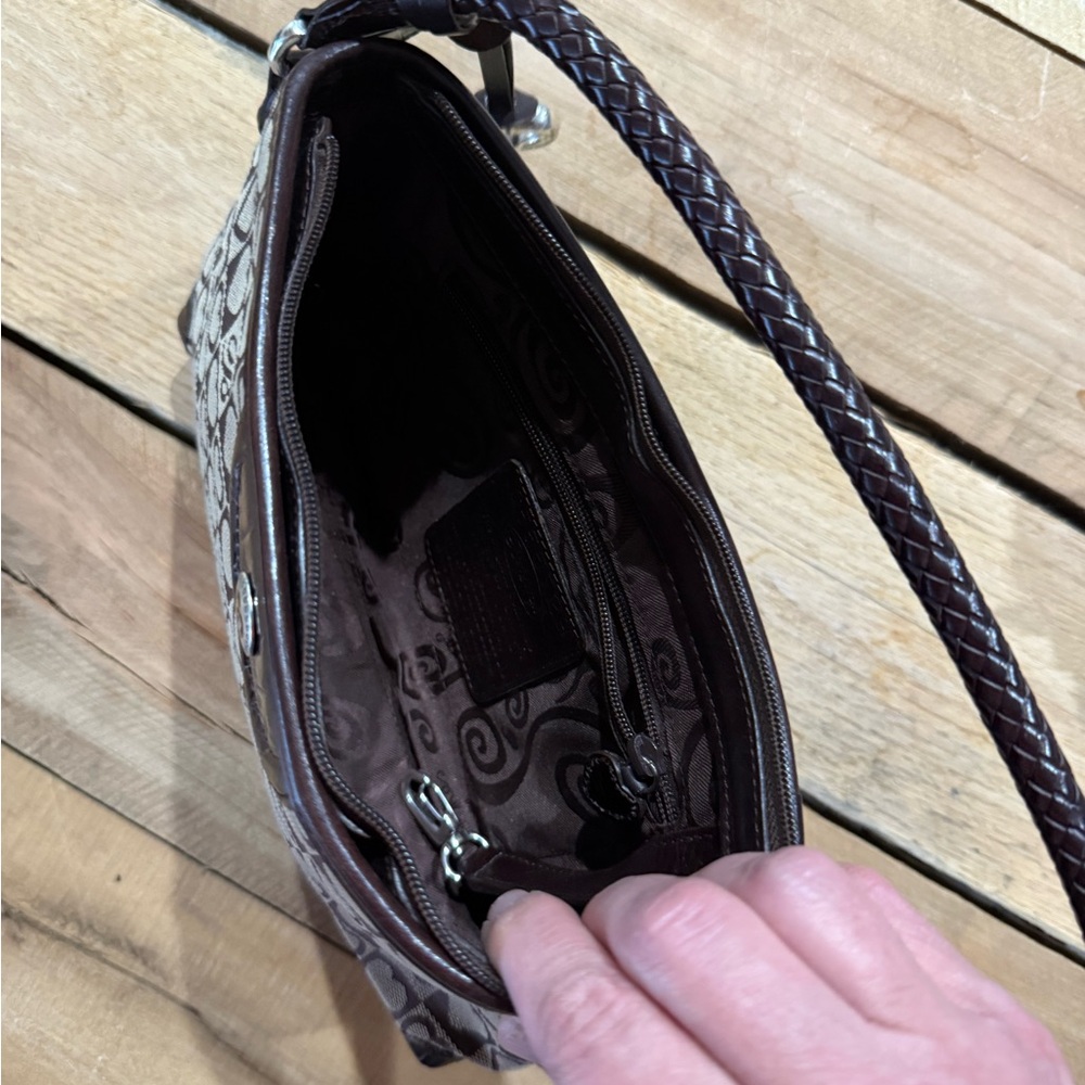 Brighton Jacquard Signature Hearts small shoulder bag B55 - Picture 2 of 10